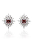 American Diamond Brow Silver Stud Earrings - Jumkey Fashion Jewellery