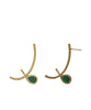 American Diamond Emerald Stud Earrings - Jumkey Fashion Jewellery