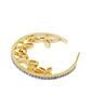 American Diamond Bali Loop Earrings for Party Wear - Jumkey Fashion Jewellery