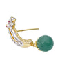 American Diamond Emerald Dangler Earrings - Jumkey Fashion Jewellery